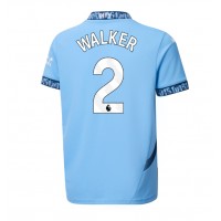 Camisa de Futebol Manchester City Kyle Walker #2 Equipamento Principal 2024-25 Manga Curta